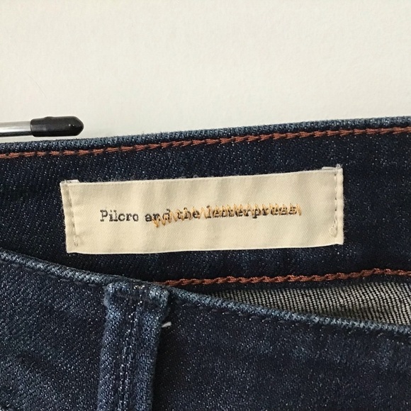 Anthropologie Pilcro and the Letterpress Stet Embroidered Design Hem Jea… - Picture 10 of 12